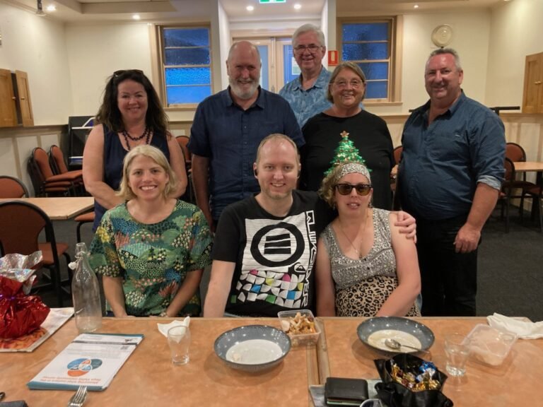 Members of the Bega Valley Data Collective at the December meeting and Christmas dinner.